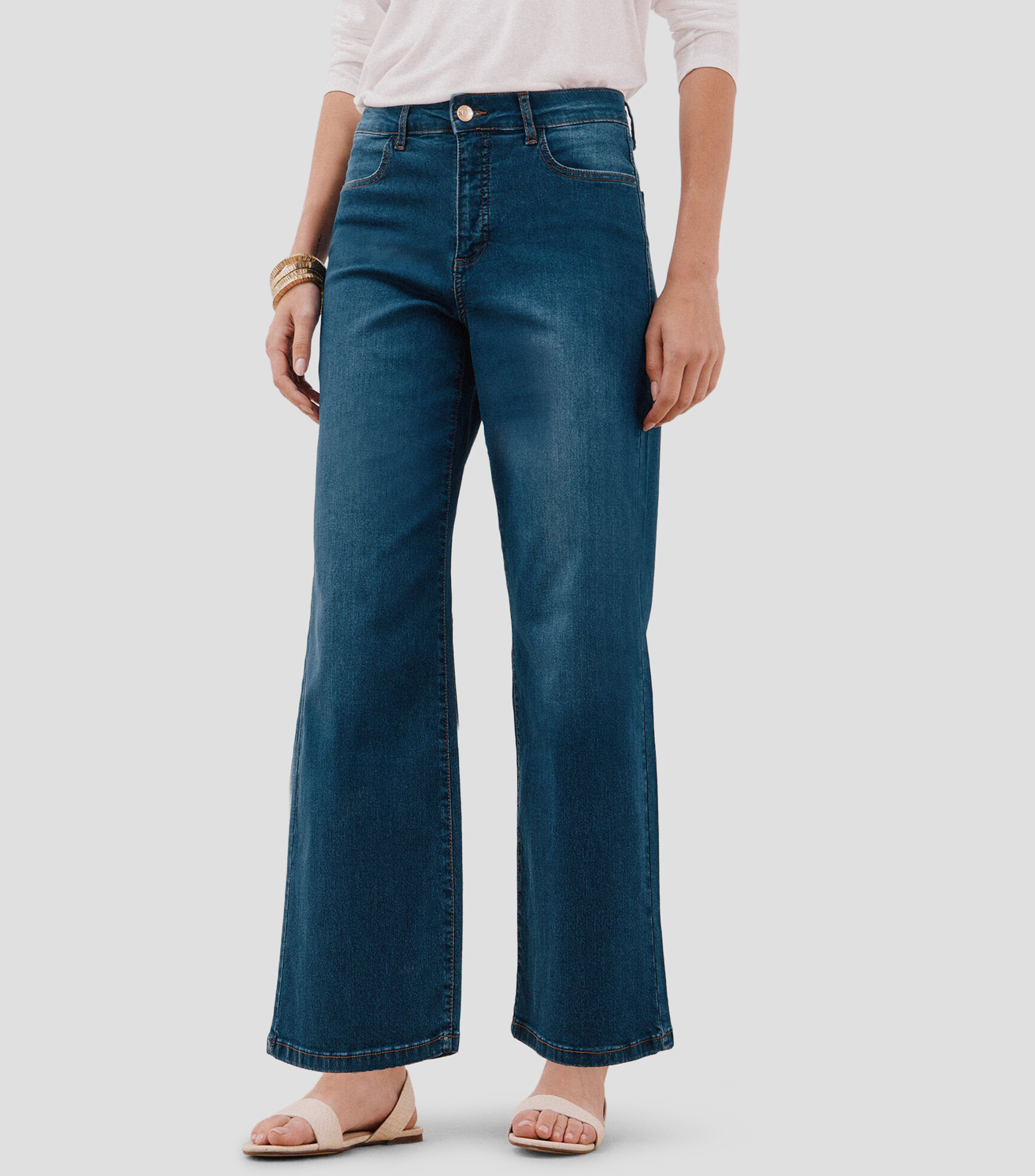 Jeans de corte recto Mujer